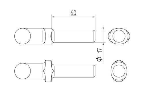 r17x60 oval collar